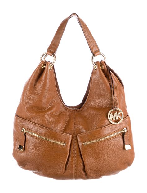 michael kors brown leather crossbody bagmichael kors brown leather hobo bag|Michael Kors brown tote handbags.